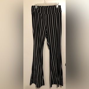 BUNDLE Striped Flared leggings, Tan Leggings